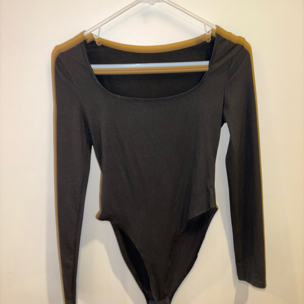 black shein bodysuit